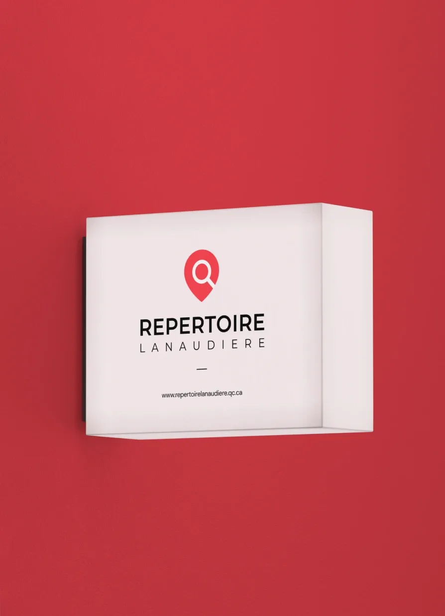 Une boîte blanche avec le mot